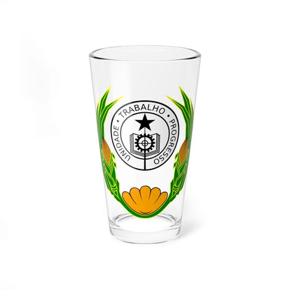 Coat of arms of Cape Verde 1975-1992 (Cape Verde) (Coat of Arms) Pint Glass 16oz 16oz - Go Mug Yourself