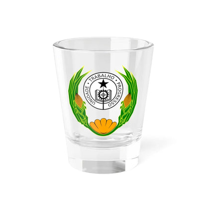 Coat of arms of Cape Verde 1975-1992 (Cape Verde) (Coat of Arms) Shot Glass 1.5oz 1.5oz - Go Mug Yourself