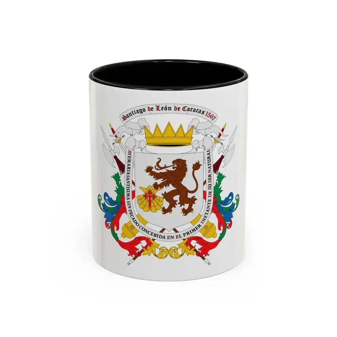 Coat of arms of Caracas - Accent Coffee Mug 11oz Black - Go Mug Yourself