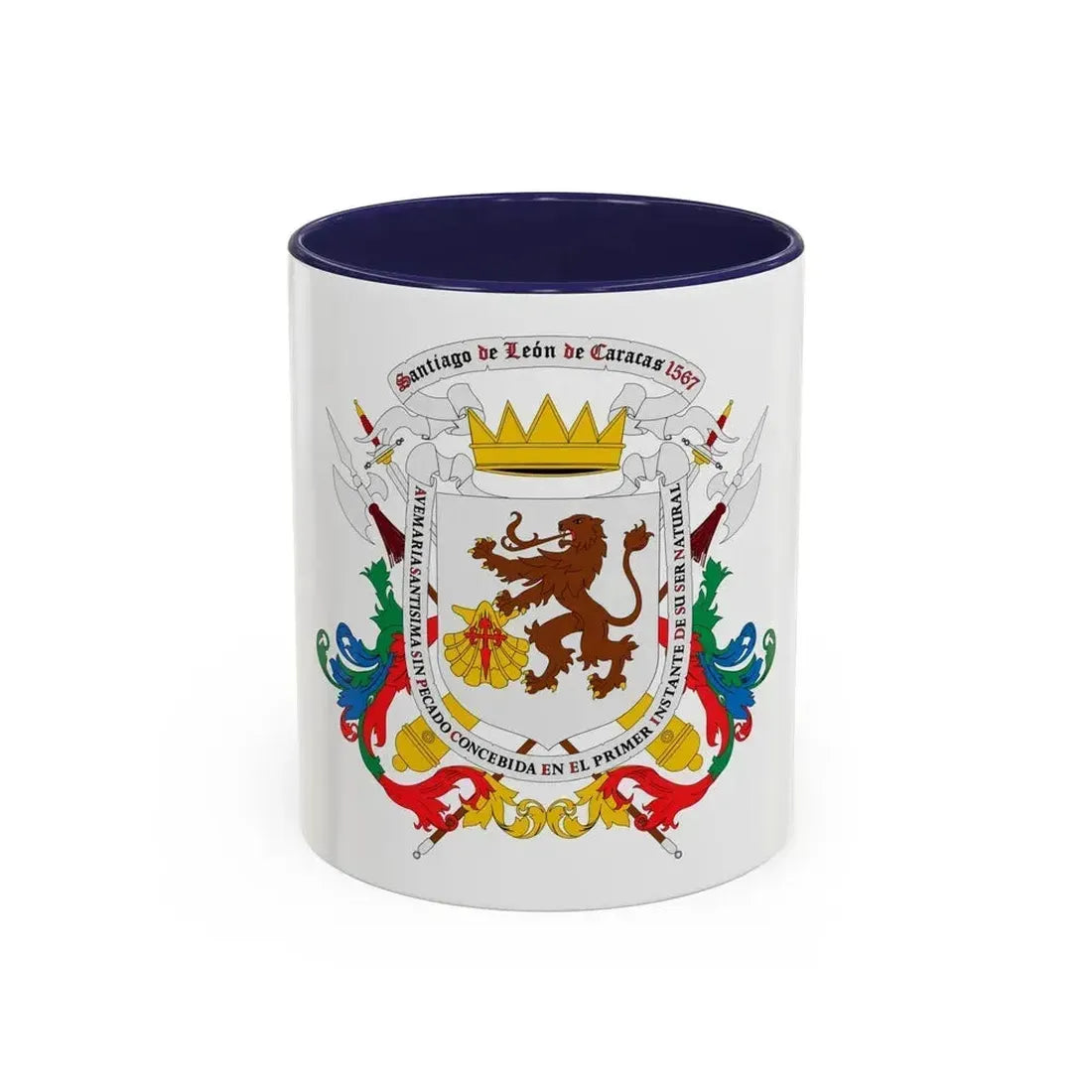 Coat of arms of Caracas - Accent Coffee Mug 11oz Navy - Go Mug Yourself