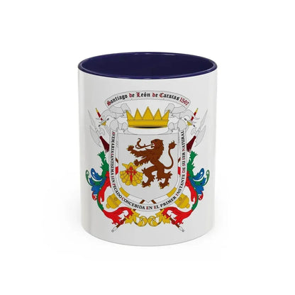 Coat of arms of Caracas - Accent Coffee Mug 11oz Navy - Go Mug Yourself