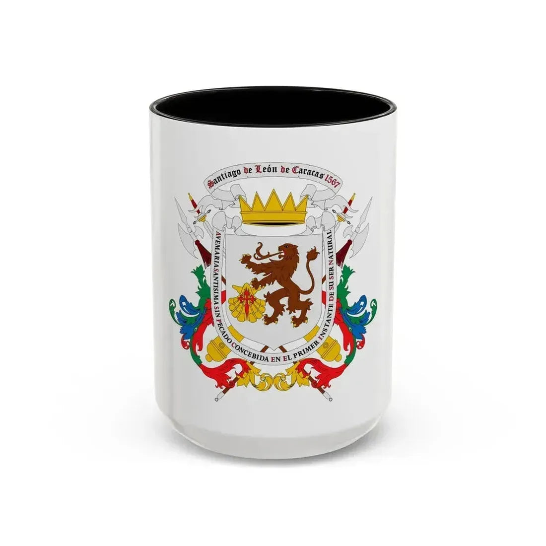 Coat of arms of Caracas - Accent Coffee Mug 15oz Black - Go Mug Yourself