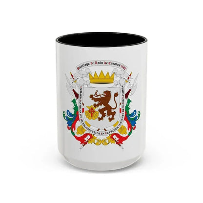 Coat of arms of Caracas - Accent Coffee Mug 15oz Black - Go Mug Yourself