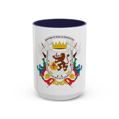 Coat of arms of Caracas - Accent Coffee Mug 15oz Navy - Go Mug Yourself