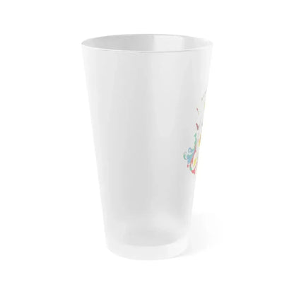 Coat of arms of Caracas - Frosted Pint Glass 16oz - Go Mug Yourself