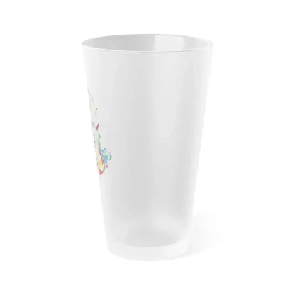 Coat of arms of Caracas - Frosted Pint Glass 16oz - Go Mug Yourself