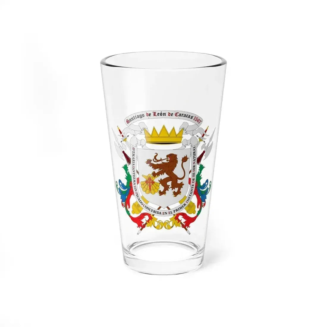Coat of arms of Caracas - Pint Glass 16oz 16oz - Go Mug Yourself