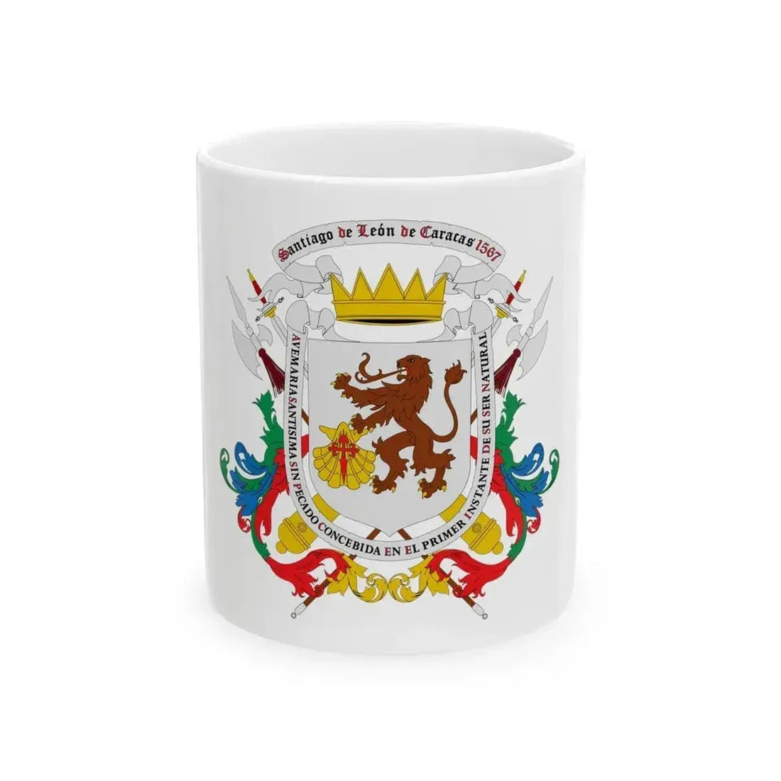 Coat of arms of Caracas - White Coffee Mug 11oz - Go Mug Yourself