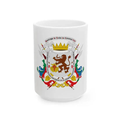 Coat of arms of Caracas - White Coffee Mug 15oz - Go Mug Yourself