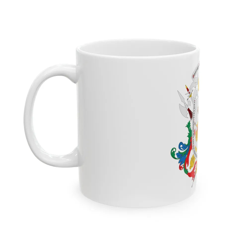 Coat of arms of Caracas - White Coffee Mug-Go Mug Yourself