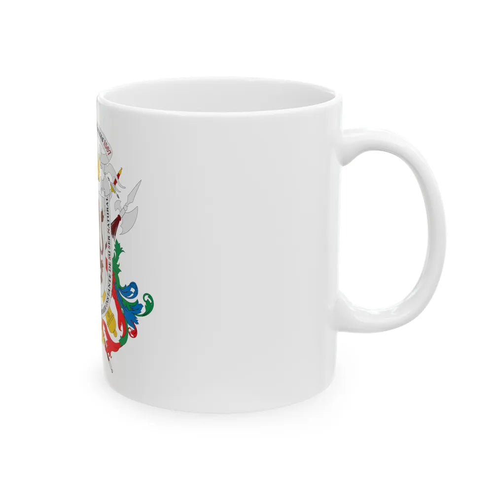 Coat of arms of Caracas - White Coffee Mug-Go Mug Yourself