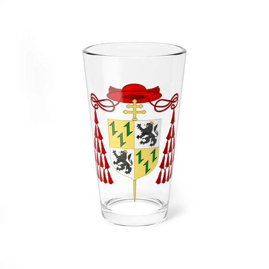 Coat of Arms of Cardinal Adriaan Florenszoon Boeyens (Italy) (Coat of Arms) Pint Glass 16oz 16oz - Go Mug Yourself