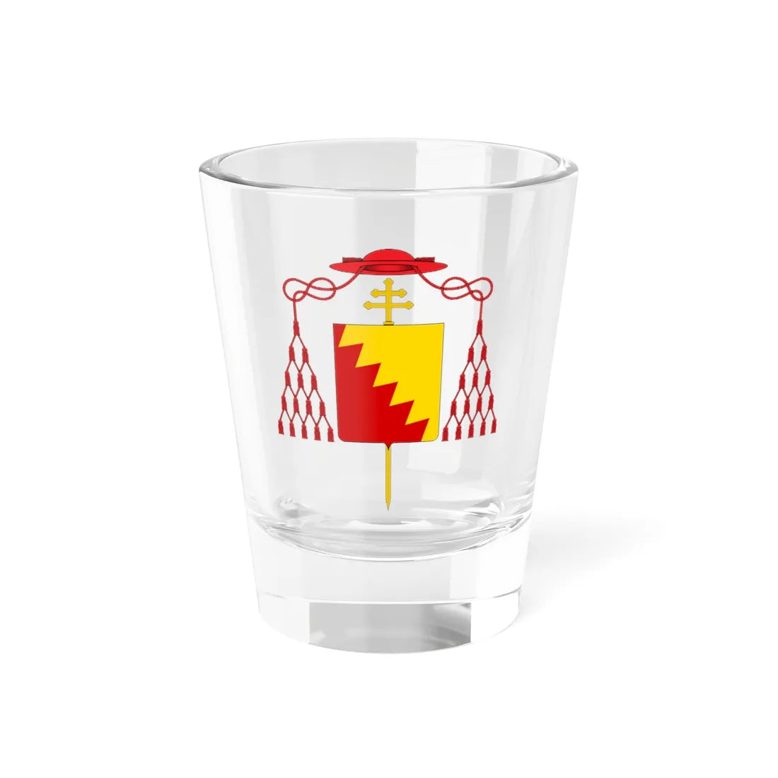 Coat of arms of Cardinal Bentivoglio (Italy) (Coat of Arms) Shot Glass 1.5oz 1.5oz - Go Mug Yourself