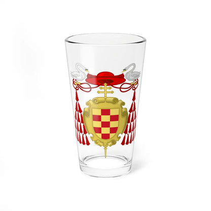 Coat of Arms of Cardinal Cisneros (Spain) (Coat of Arms) Pint Glass 16oz 16oz - Go Mug Yourself