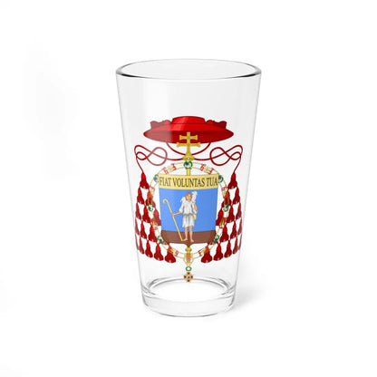 Coat of Arms of Cardinal Enrique Plá y Deniel Order of Isabella the Catholic (Spain) (Coat of Arms) Pint Glass 16oz 16oz - Go Mug Yourself