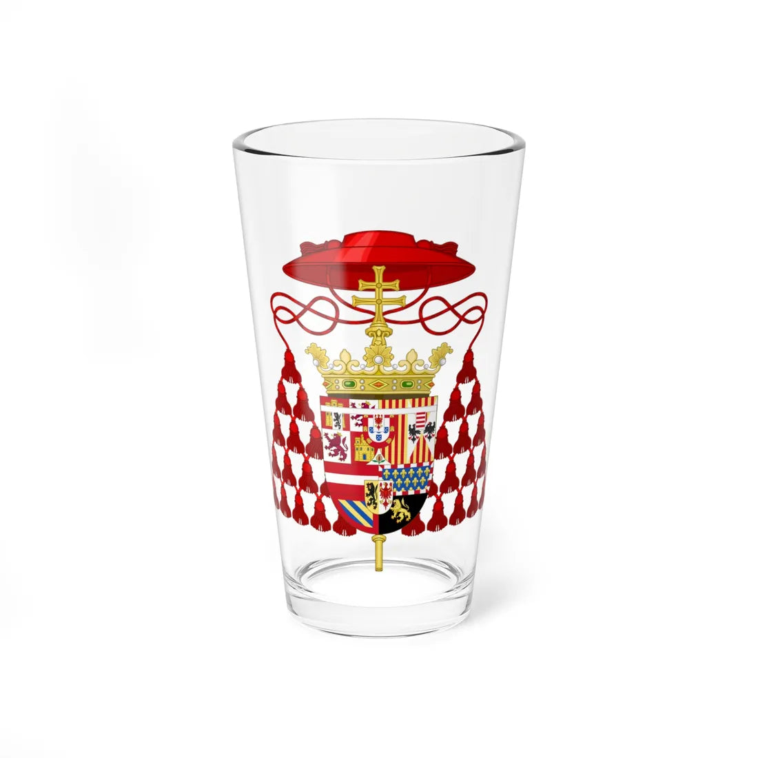 Coat of Arms of Cardinal-Infante Ferdinand of Austria (Spain) (Coat of Arms) Pint Glass 16oz 16oz - Go Mug Yourself