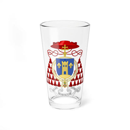 Coat of Arms of Cardinal Manuel Monteiro de Castro Order of Isabella the Catholic (Spain) (Coat of Arms) Pint Glass 16oz 16oz - Go Mug Yourself
