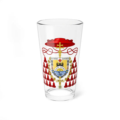 Coat of Arms of Cardinal Pedro Segura (Spain) (Coat of Arms) Pint Glass 16oz 16oz - Go Mug Yourself