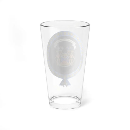 Coat of Arms of Carl Gustaf Emil Mannerheim Order of the Elephant Variant (Denmark) (Coat of Arms) Pint Glass 16oz - Go Mug Yourself