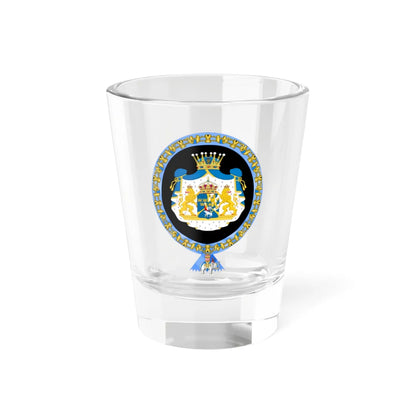 Coat of arms of Carl XVI Gustaf Order of the Elephant Variant (Denmark) (Coat of Arms) Shot Glass 1.5oz 1.5oz - Go Mug Yourself