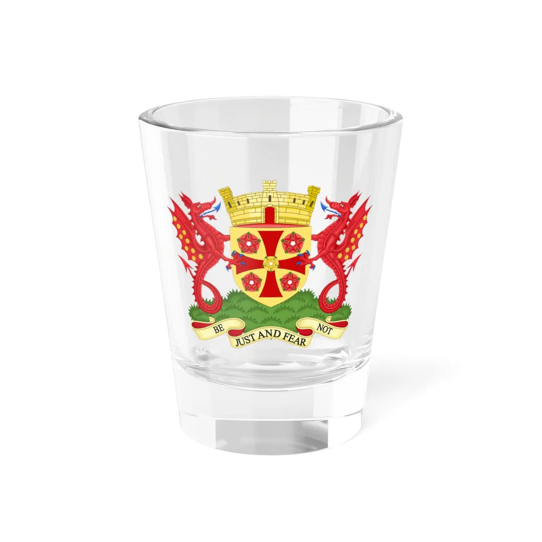 Coat of Arms of Carlisle (England) (Coat of Arms) Shot Glass 1.5oz 1.5oz - Go Mug Yourself