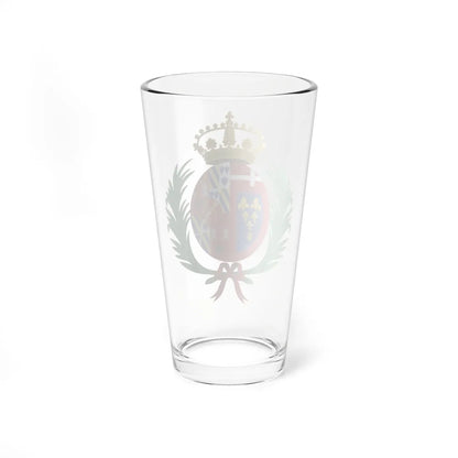 Coat of Arms of Carmen Duchess of Cádiz (Spain) (Coat of Arms) Pint Glass 16oz - Go Mug Yourself