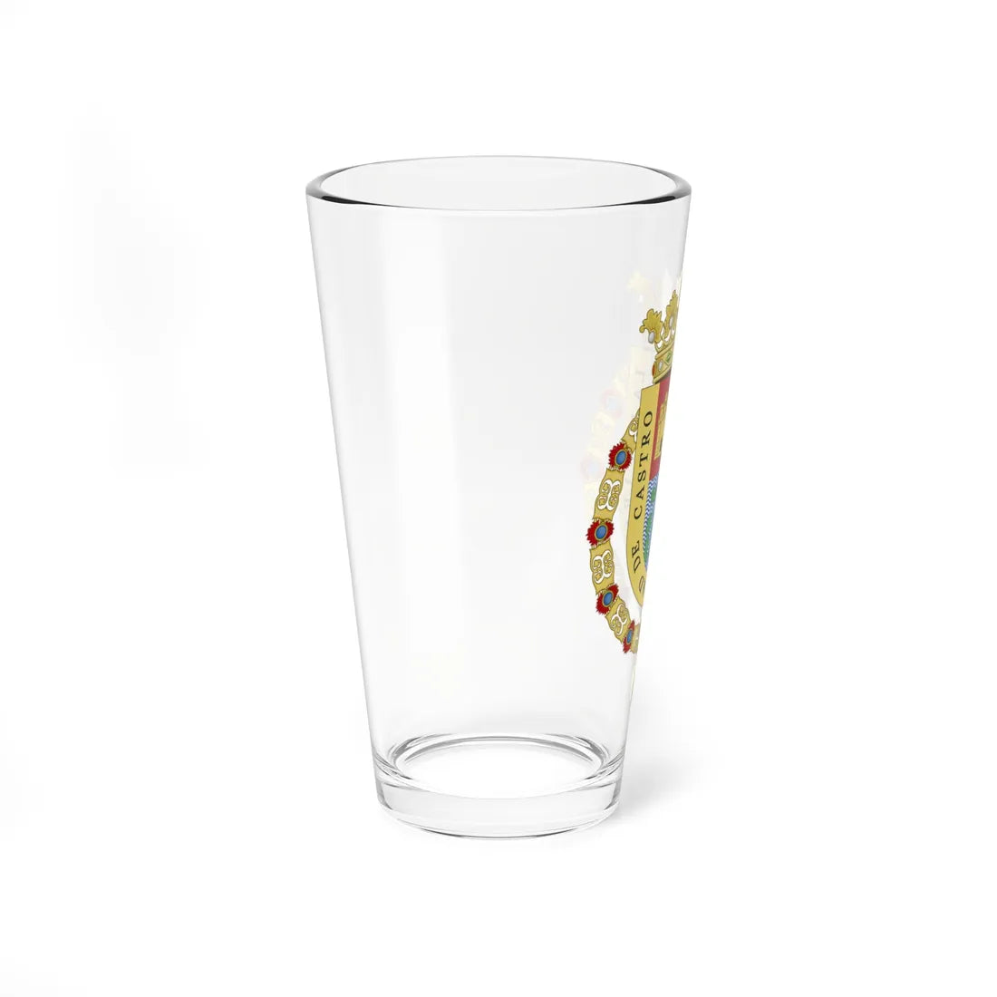 Coat of Arms of Castro Chile corrections of heraldist requests (Chile) (Coat of Arms) Pint Glass 16oz - Go Mug Yourself
