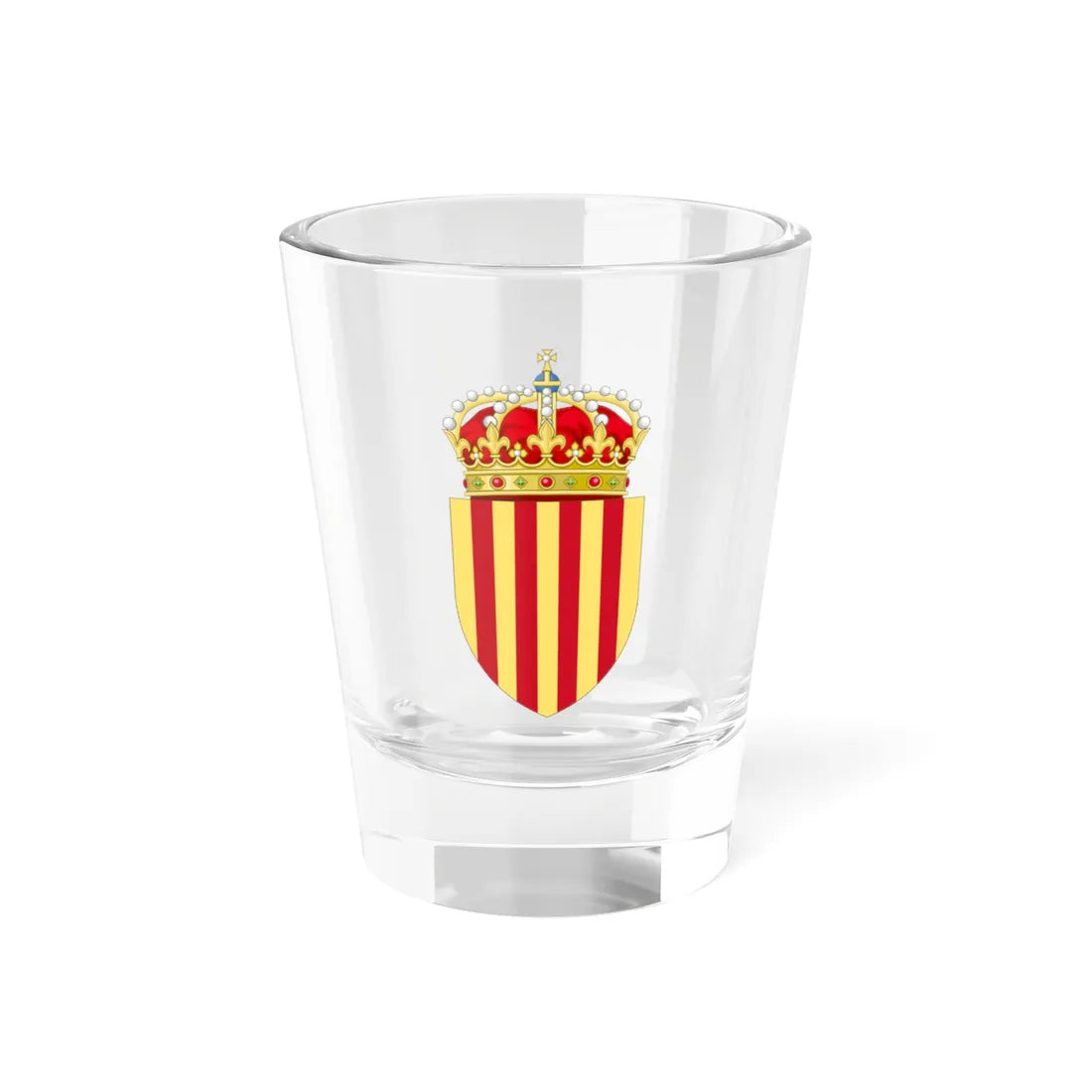 Coat of Arms of Catalonia (Spain) (Coat of Arms) Shot Glass 1.5oz 1.5oz - Go Mug Yourself
