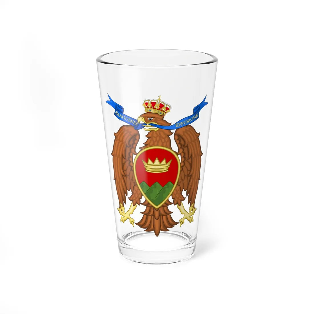 Coat of arms of Catanzaro (Italy) (Coat of Arms) Pint Glass 16oz 16oz - Go Mug Yourself