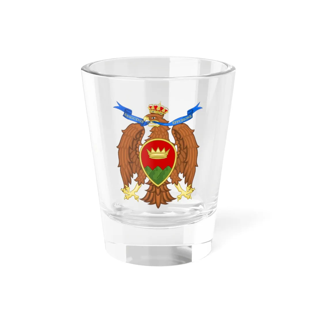 Coat of arms of Catanzaro (Italy) (Coat of Arms) Shot Glass 1.5oz 1.5oz - Go Mug Yourself