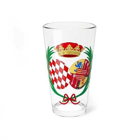 Coat of Arms of Catherine Charlotte Princess of Monaco (Monaco) (Coat of Arms) Pint Glass 16oz 16oz - Go Mug Yourself