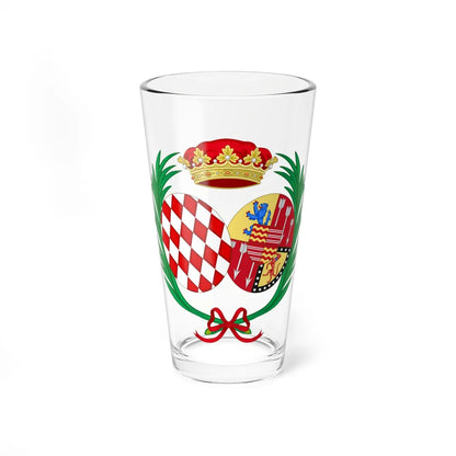 Coat of Arms of Catherine Charlotte Princess of Monaco (Spain) (Coat of Arms) Pint Glass 16oz 16oz - Go Mug Yourself