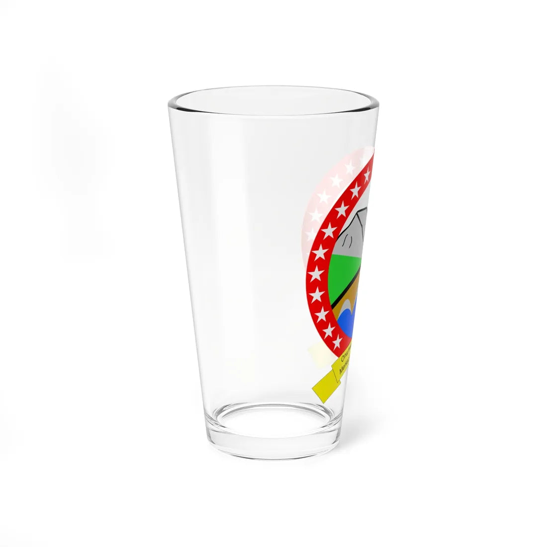Coat of arms of Centar Župa Municipality (North Macedonia) (Coat of Arms) Pint Glass 16oz - Go Mug Yourself