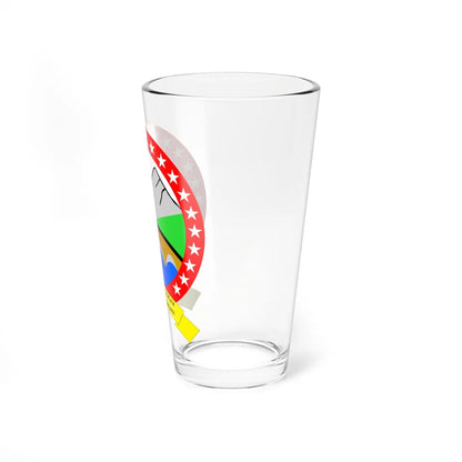Coat of arms of Centar Župa Municipality (North Macedonia) (Coat of Arms) Pint Glass 16oz - Go Mug Yourself