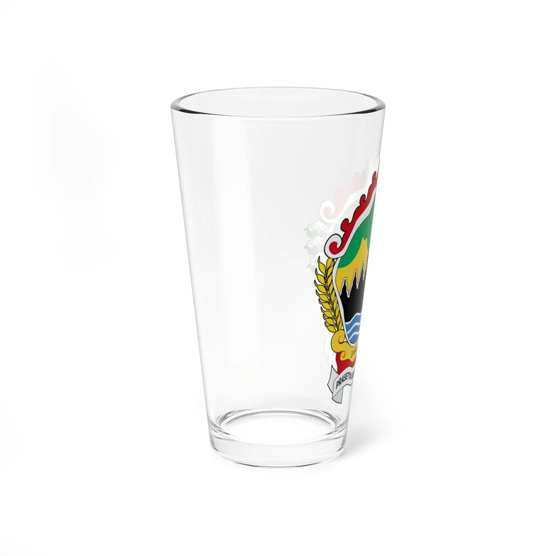 Coat of arms of Central Java (Indonesia) (Coat of Arms) Pint Glass 16oz - Go Mug Yourself
