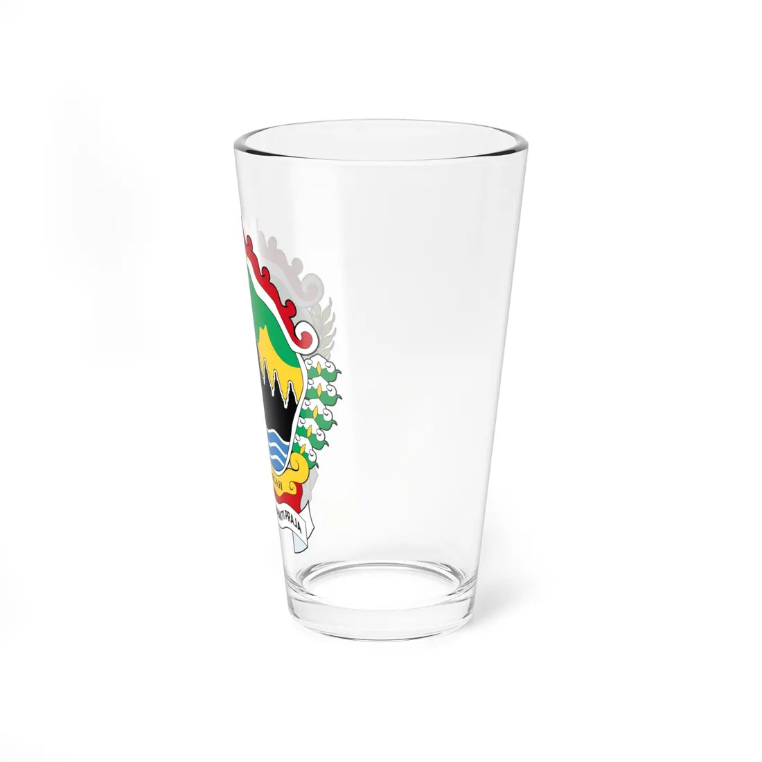 Coat of arms of Central Java (Indonesia) (Coat of Arms) Pint Glass 16oz - Go Mug Yourself