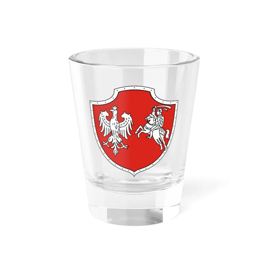 Coat of arms of Central Lithuania 1920 (Belarus) (Coat of Arms) Shot Glass 1.5oz 1.5oz - Go Mug Yourself