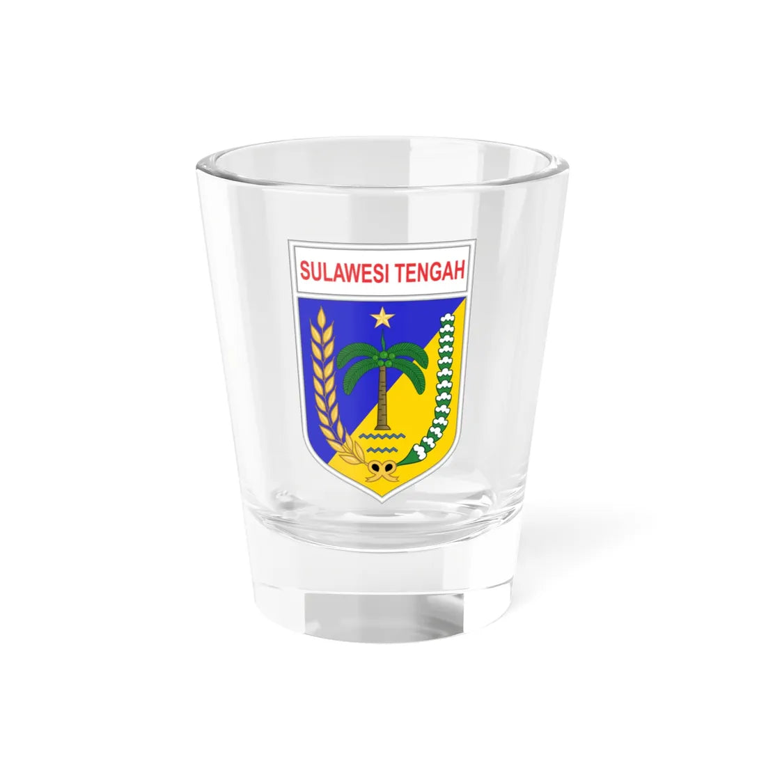 Coat of arms of Central Sulawesi (Indonesia) (Coat of Arms) Shot Glass 1.5oz 1.5oz - Go Mug Yourself