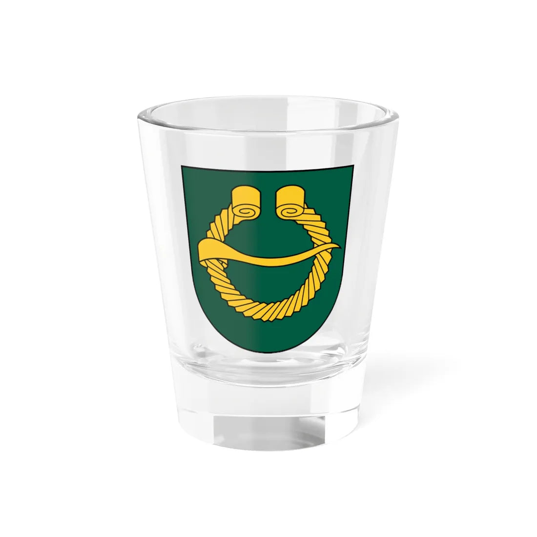 Coat of Arms of Cesvaine (Latvia) (Coat of Arms) Shot Glass 1.5oz 1.5oz - Go Mug Yourself