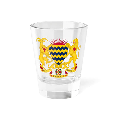 Coat of Arms of Chad (Chad) (Coat of Arms) Shot Glass 1.5oz 1.5oz - Go Mug Yourself