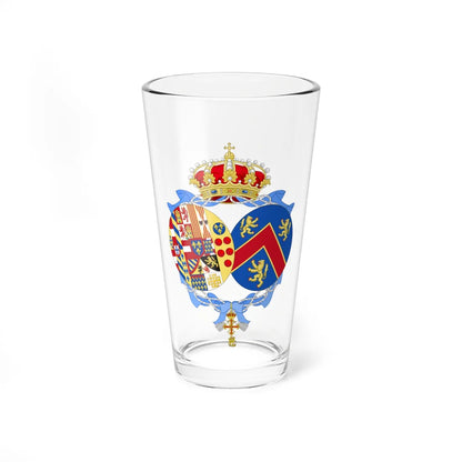 Coat of Arms of Chantal Duchess of Castro (Italy) (Coat of Arms) Pint Glass 16oz 16oz - Go Mug Yourself