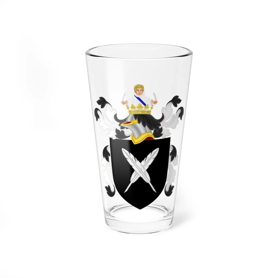 Coat of Arms of Charles Beck (United States) (Coat of Arms) Pint Glass 16oz 16oz - Go Mug Yourself