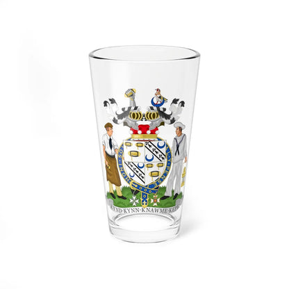 Coat of Arms of Charles Geoffrey Nicholas Baron Shuttleworth (United Kingdom) (Coat of Arms) Pint Glass 16oz 16oz - Go Mug Yourself