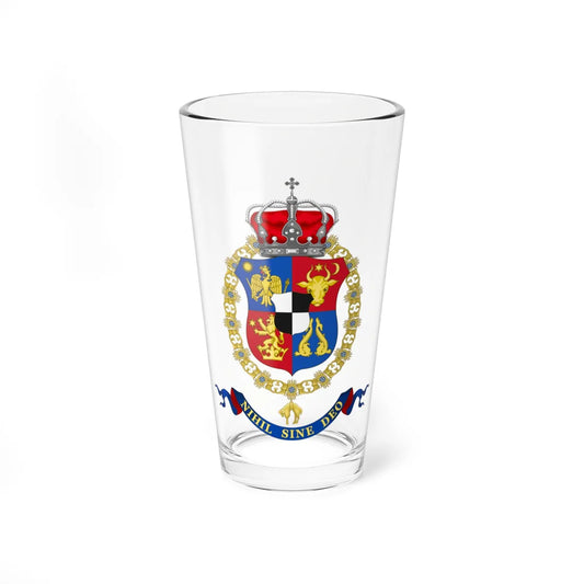 Coat of Arms of Charles I and Ferdinand I of Romania Order of the Golden Fleece (Oman) (Coat of Arms) Pint Glass 16oz 16oz - Go Mug Yourself