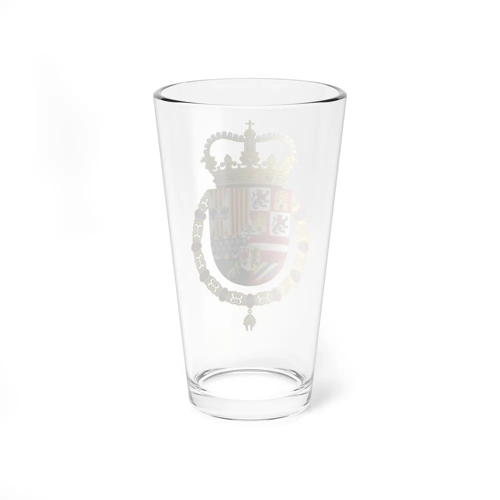 Coat of Arms of Charles II of Spain (1668-1700) - Pint Glass 16oz-Go Mug Yourself