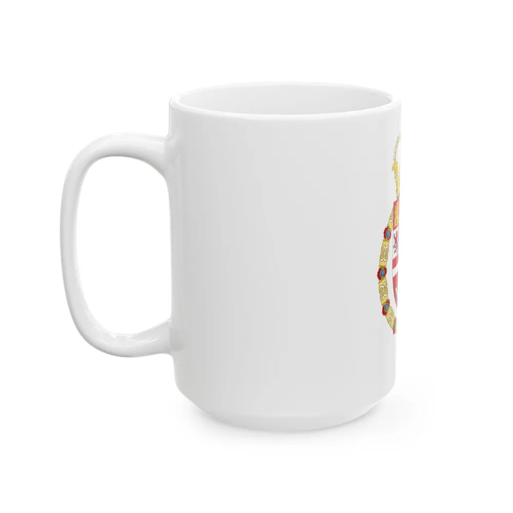 Coat of Arms of Charles II of Spain (1668-1700) - White Coffee Mug-Go Mug Yourself