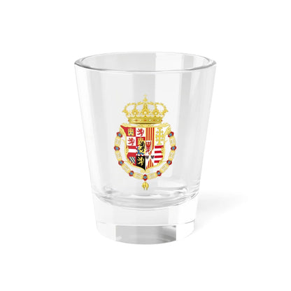 Coat of Arms of Charles II of Spain as Monarch of Naples and Sicily (Italy) (Coat of Arms) Shot Glass 1.5oz 1.5oz - Go Mug Yourself