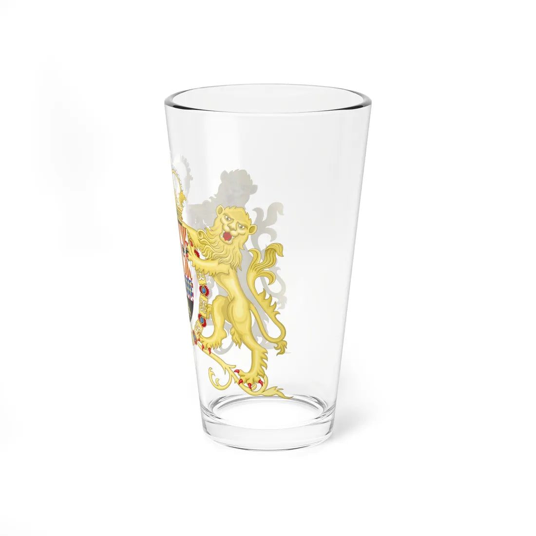 Coat of Arms of Charles II of Spain with Supporters 1668-1700 (Spain) (Coat of Arms) Pint Glass 16oz - Go Mug Yourself