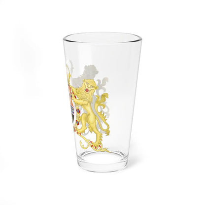 Coat of Arms of Charles II of Spain with Supporters 1668-1700 (Spain) (Coat of Arms) Pint Glass 16oz - Go Mug Yourself