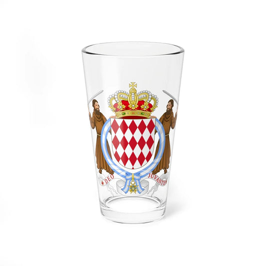 Coat of Arms of Charles III and Albert I of Monaco Order of Charles III (Monaco) (Coat of Arms) Pint Glass 16oz 16oz - Go Mug Yourself